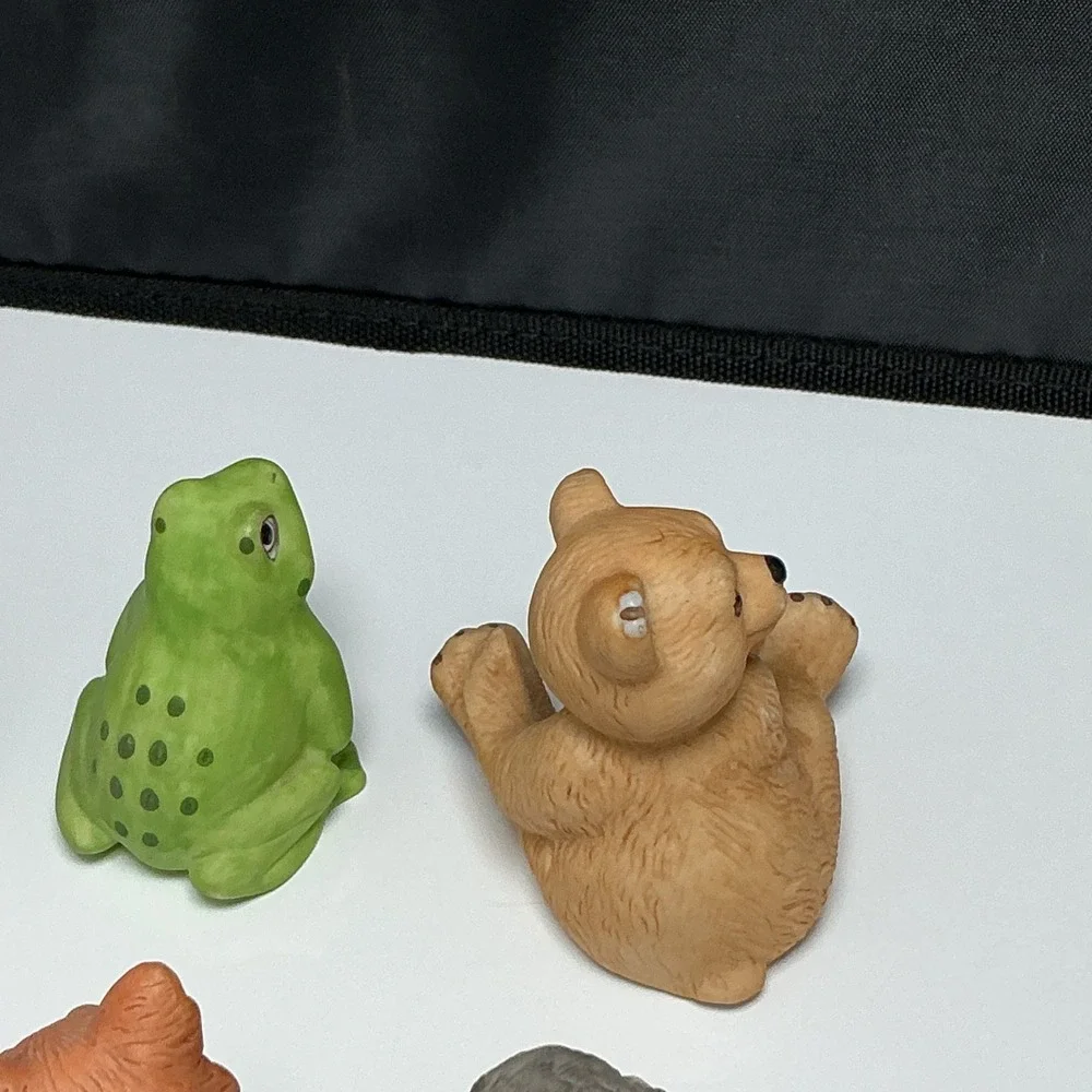VTG 1980s Franklin Mint‎ Woodland Surprises Lot Of 6 Nature Animal Figurines